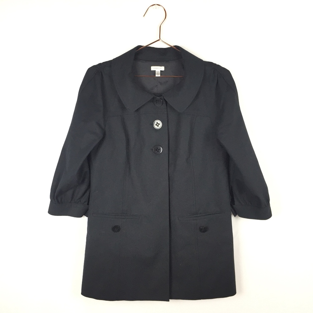 Semantiks Jacket Petite S Small Black 3/4 Sleeves